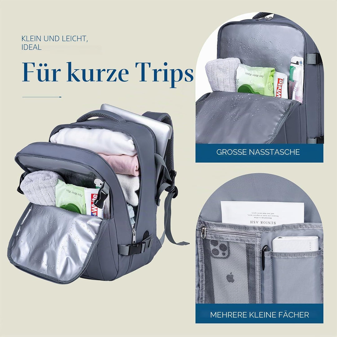 Lossga Für Ryanair Handgepäck 40x20x25 Handgepäck Rucksack Reiserucksack Flugzeug Rucksack 40x20x25
