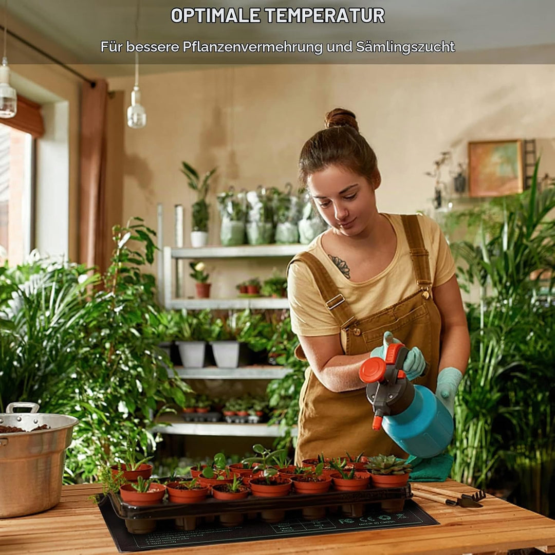RIOGOO Heizmatte Wärmematte für Sämling Germination und Haustier,Wasserkultur-Samen-Reptil-Betriebsh