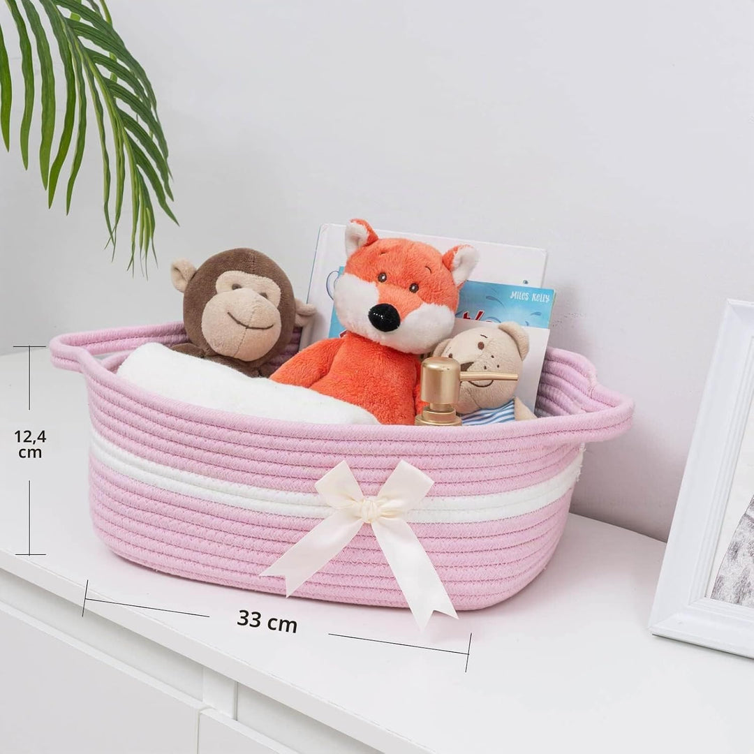 TIMEYARD Aufbewahrungskorb, Geschenkkorb Leer, Baumwolle Organizer für Handtücher, Snacks, Hundespie