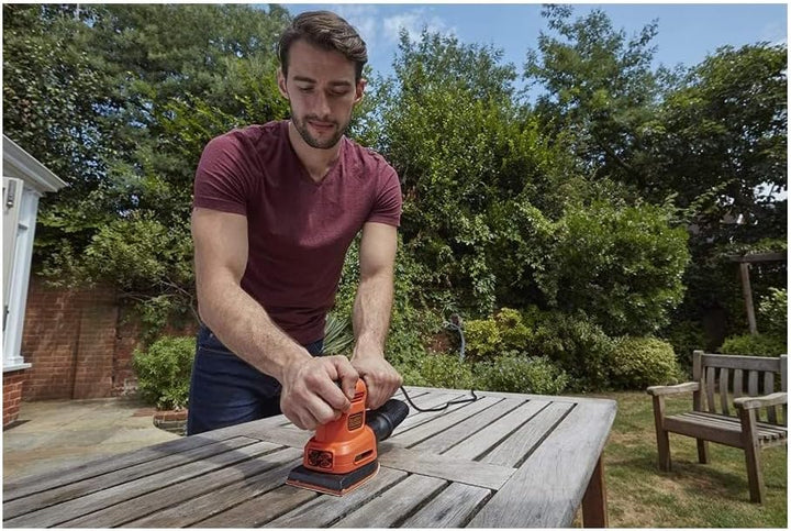 Black+Decker BEW200-QS 4-in-1 Multischleifer (Schwingschleifer-, Dreiecksschleifer-, Exzenterschleif
