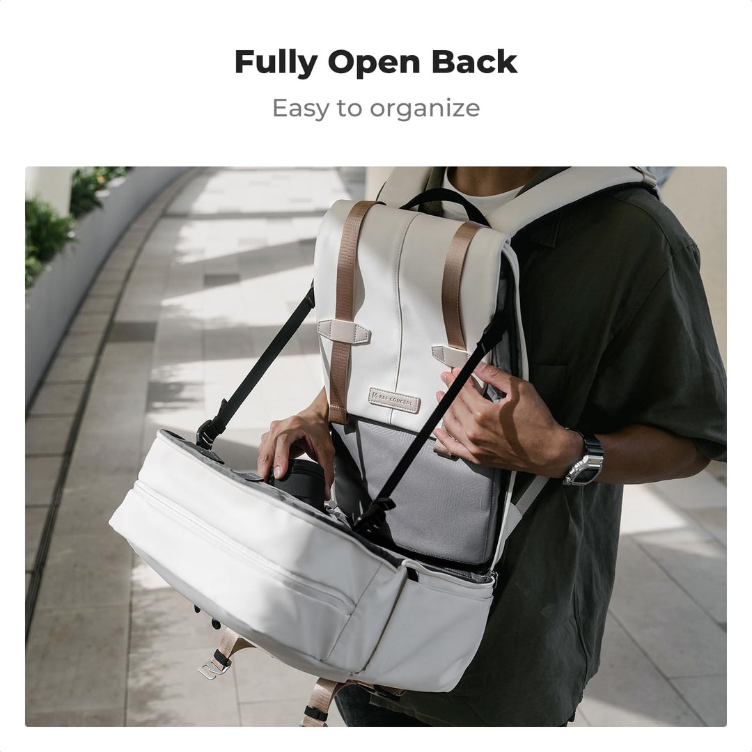 K&F CONCEPT Kamerarucksäcke 20L, Grosse Camera Backpack 15,6 Zoll Laptopfach, Spritzwassergeschutzt