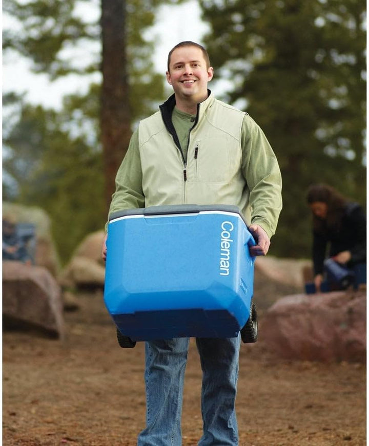 Coleman Performance 60QT Kühler mit Rädern, 56 l Blue 57 x 44 x 45cm