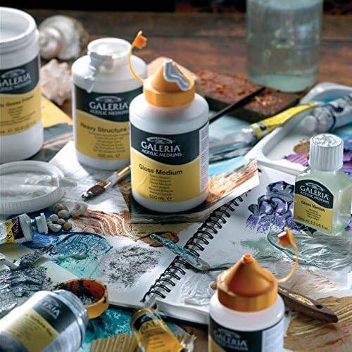 Winsor & Newton 3050820 Galeria Glanz Medium, 500 ml Topf, erhöht die Farbtiefe und die transparenz
