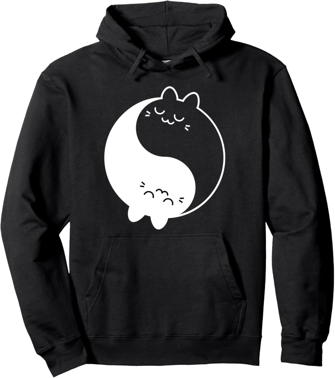 Yin Yang Katze – Katze Ying Yang Pullover Hoodie