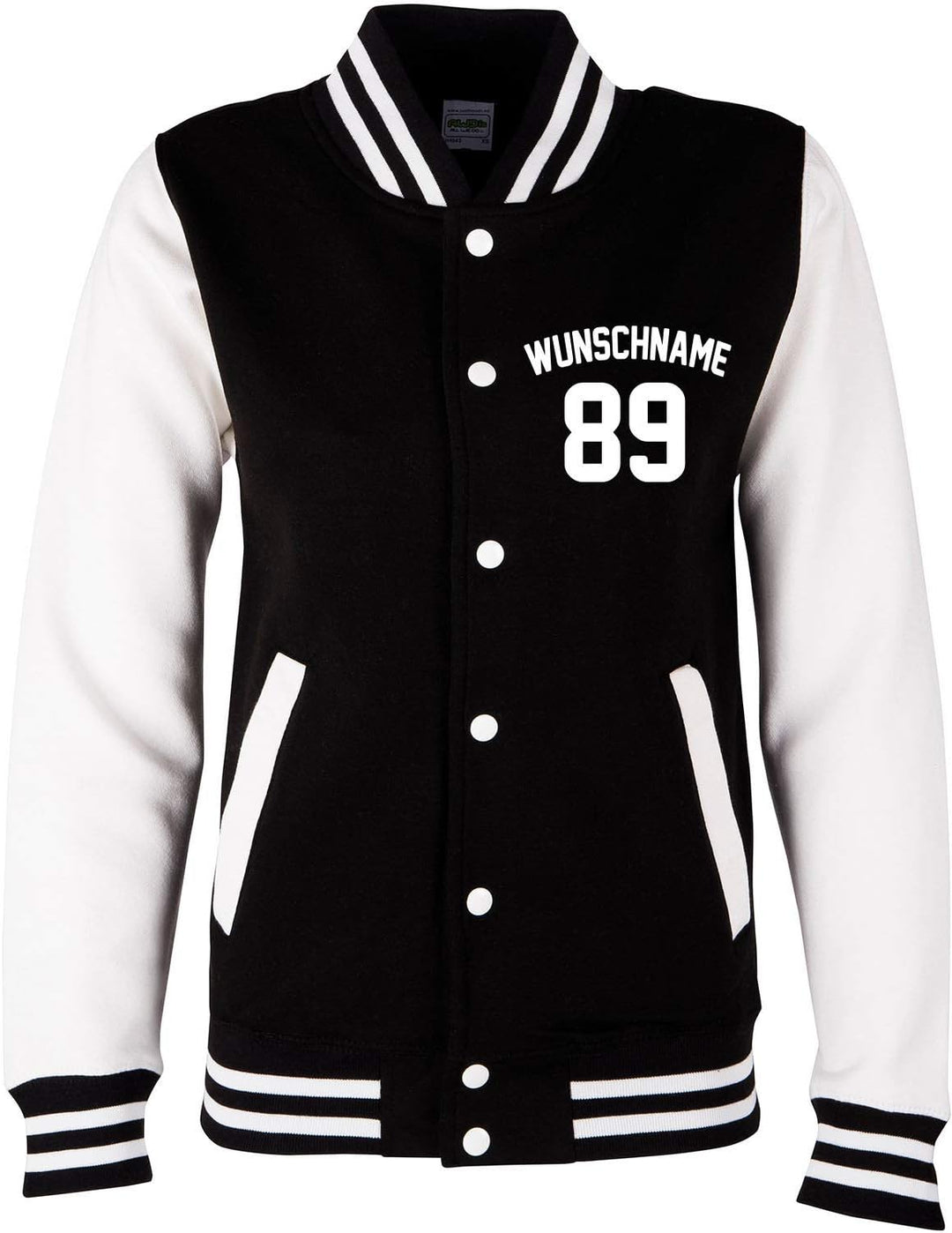 EZYshirt® Damen Herren Kinder College Jacke Athletic mit Wunschnamen und Wunschnummer | Baseball Jac