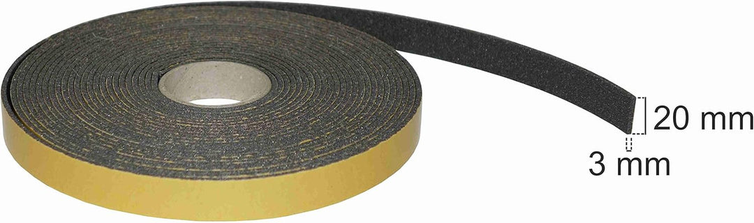 TROCELLEN Selbstklebende Wärmedichtung 3 MM [H 2cm - B 10m] Türen, Untertüren und Fenster Winterselb