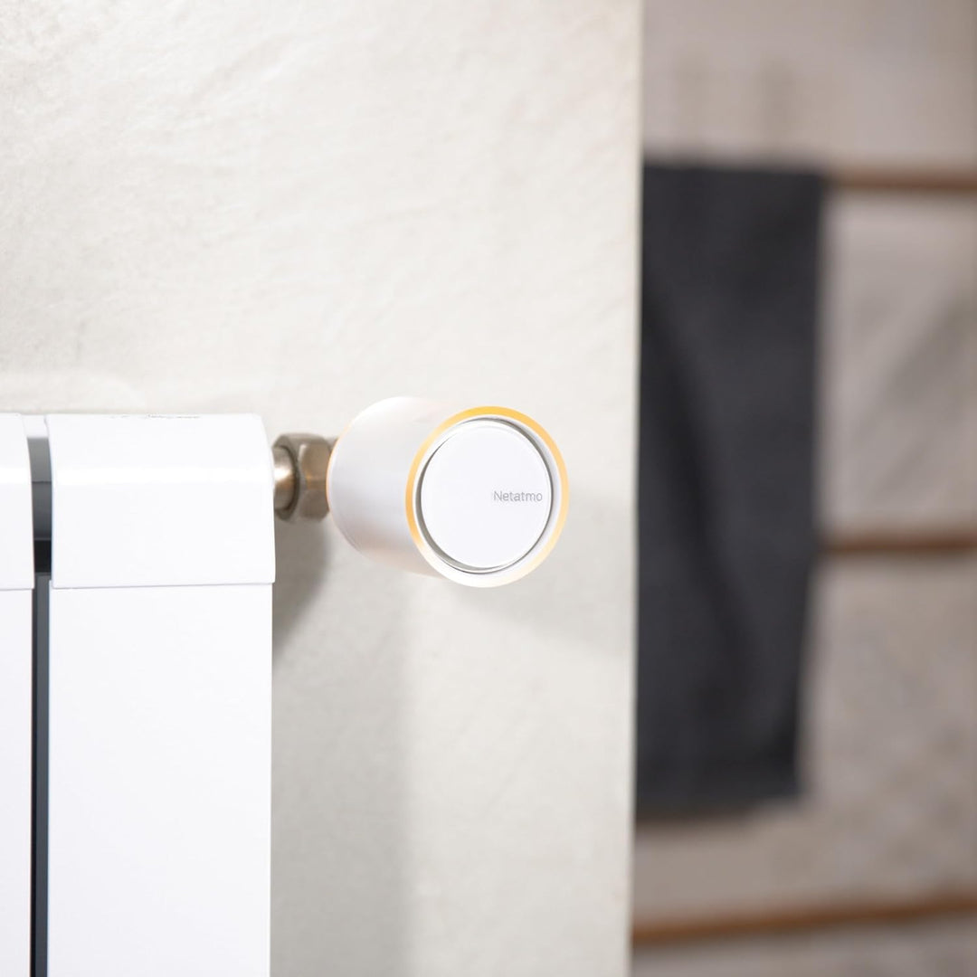 Netatmo Smartes Heizkörperthermostat Starterpaket Wlan, Zusatzmodul, NAV-DE, Heizkörperthermostat