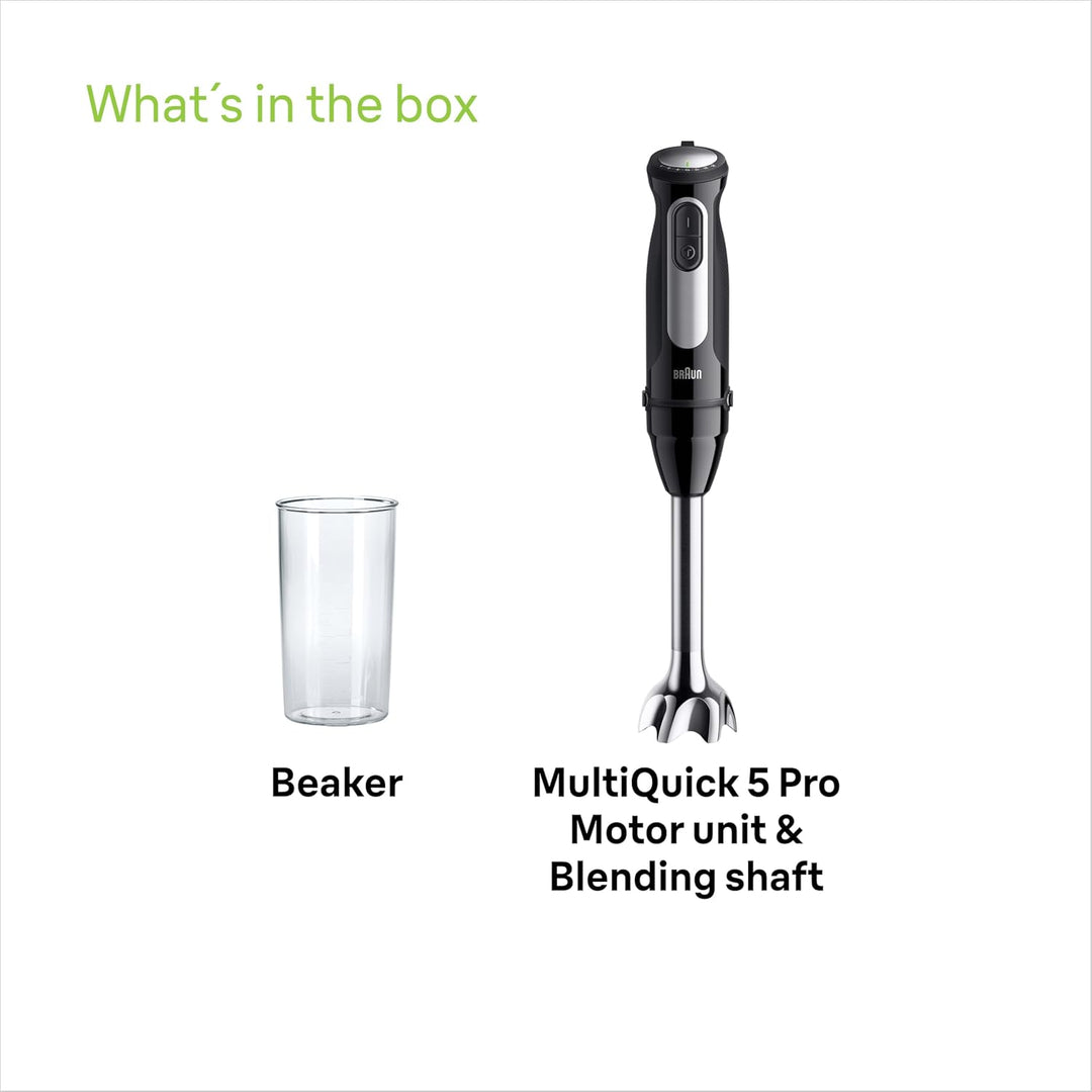 Braun MQ 55001 M MultiQuick 5 Pro Stabmixer schwarz 1000 W | Modell 2025, 1000 W | Modell 2025