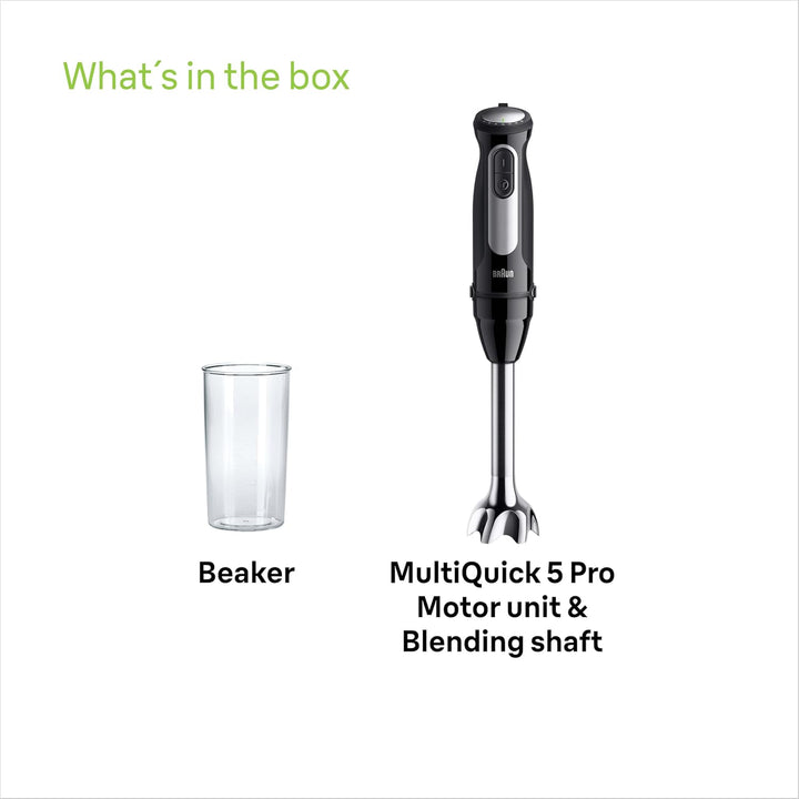 Braun MQ 55001 M MultiQuick 5 Pro Stabmixer schwarz 1000 W | Modell 2025, 1000 W | Modell 2025