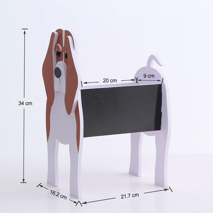 Gochoi Kleiner Beagle Hund Blumentopf Geschenke Pflanzkübel PVC Rechteckig Blumentöpfe Tier für Den