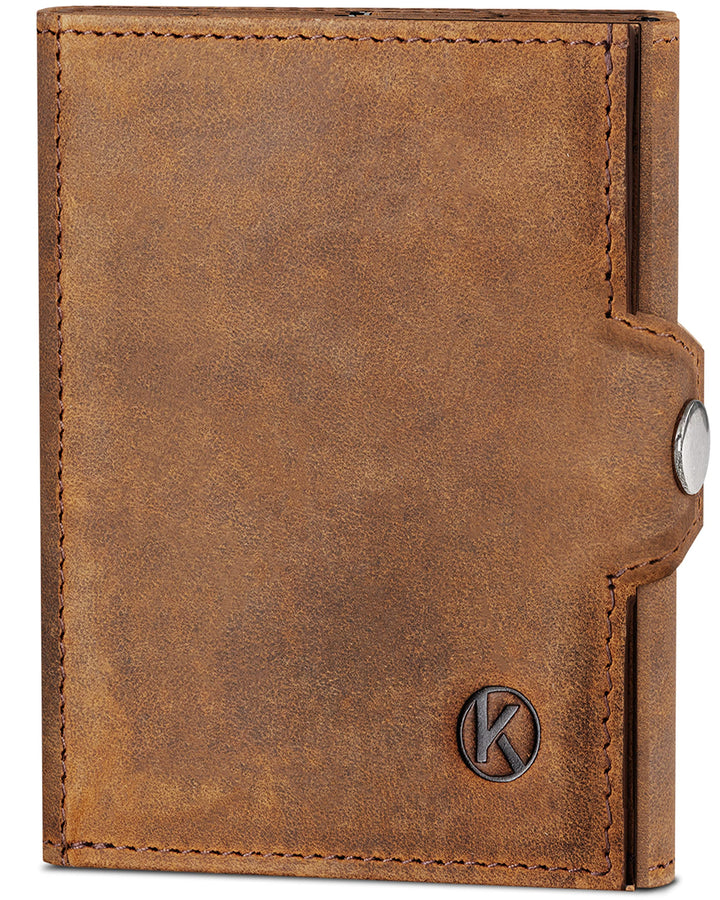 Slim Wallet mit Münzfach &amp; RFID Schutz - Kartenetui - Mini Geldbörse für Herren &amp; Damen - Kreditkart