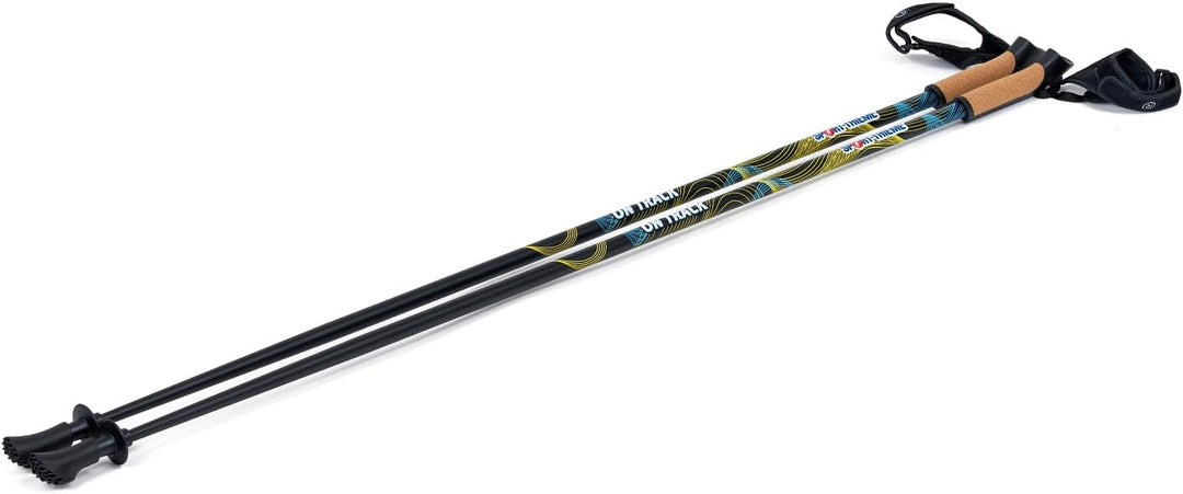 Sport-Thieme Nordic Walking Stöcke | Fixe Stocklänge | Aluminium | Korkgriff | Herausnehmbare Handsc