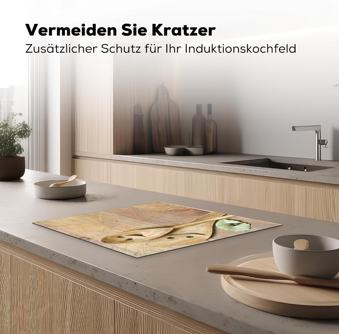 Herdabdeckplatte Einteilig Küche Herdabdeckung Induktionsfeld Ceranfeld Herdabdeckplatten Vinyl Matt