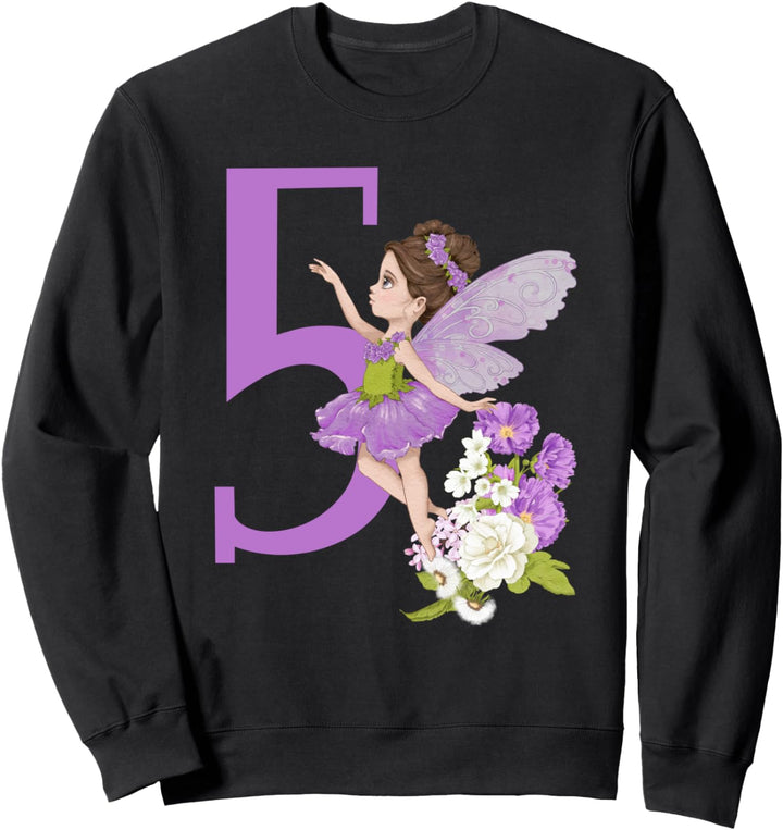 5. Geburtstag Fee Mädchen Blumenfee Feen Fee Latina Sweatshirt