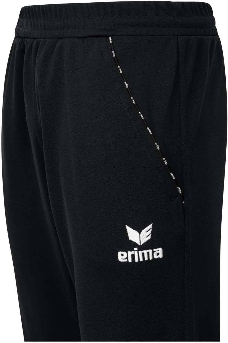 Erima Unisex Herren und Kinder mit Wadeneinsatz 2.0 Trainingshose S Schwarz, S Schwarz