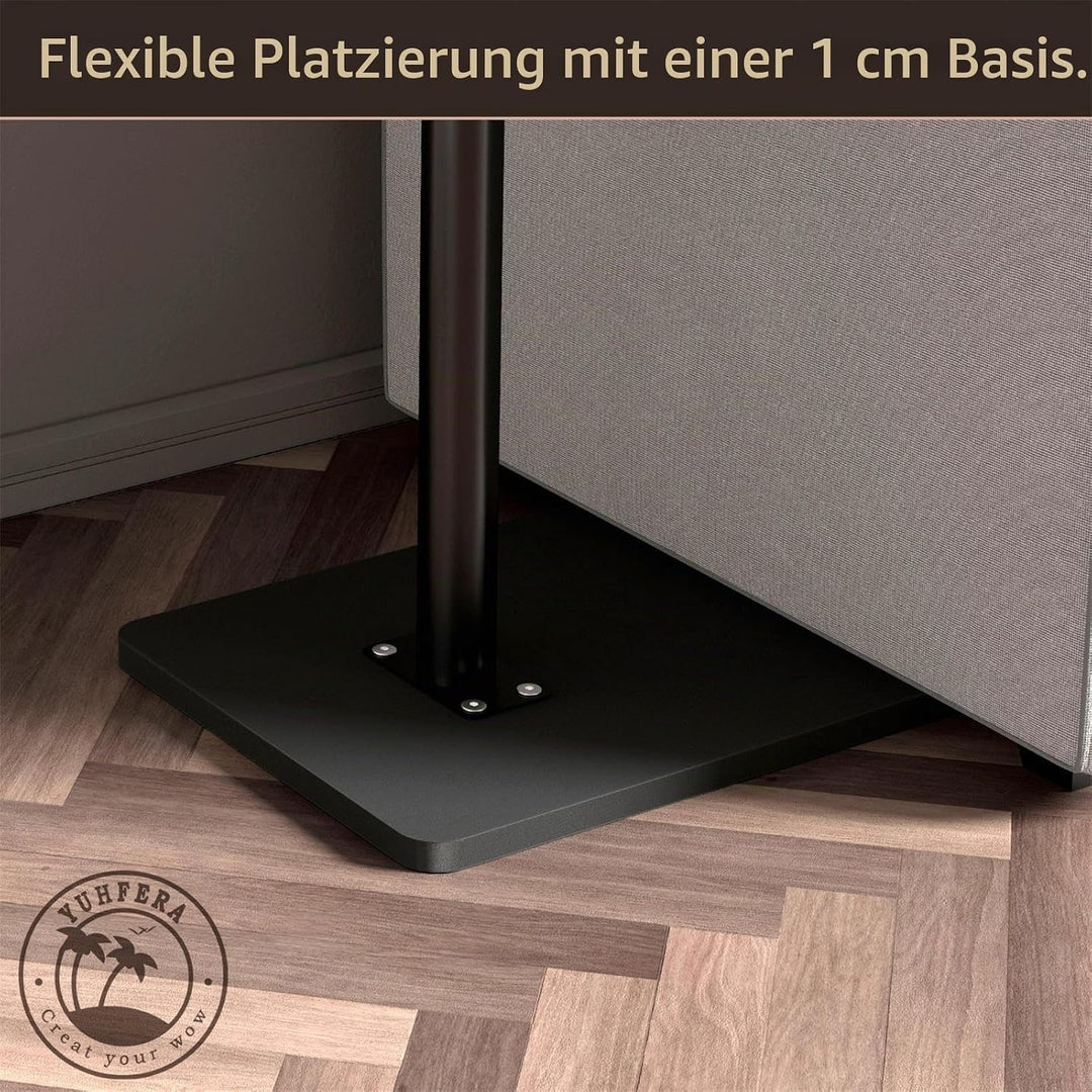 Couch Beistelltisch - 360° schwenkbarer höhenverstellbar Couchtisch/Holz Sofatisch,Sofa Armlehne Tab