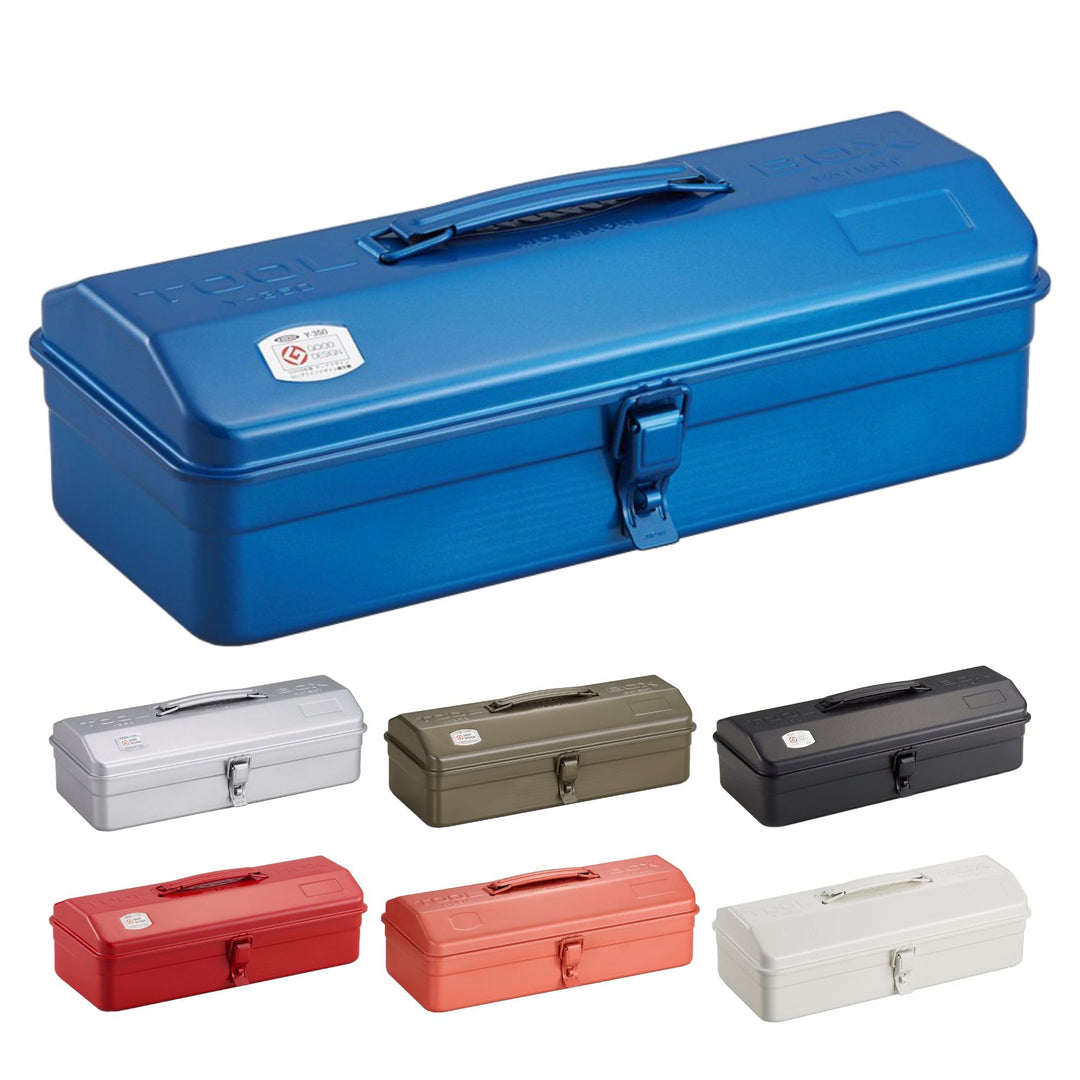 Toyo Steel Werkzeugkoffer Camber-top aus Stahl in der Farbe Blau, 37,3x16,4x12,4 cm, Y-350-BL 37,3x1