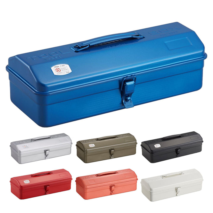 Toyo Steel Werkzeugkoffer Camber-top aus Stahl in der Farbe Blau, 37,3x16,4x12,4 cm, Y-350-BL 37,3x1