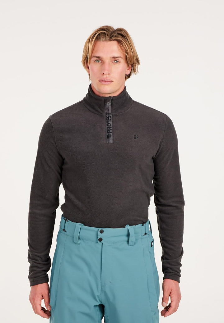 Protest Herren 1/4-Reissverschluss Perfecto XS Deep Grey, XS Deep Grey