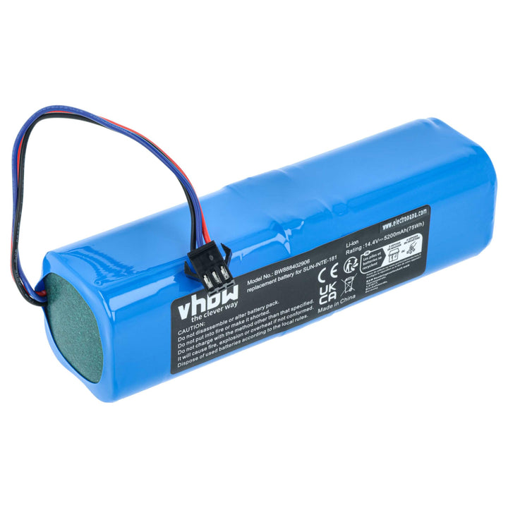 vhbw 1x Akku kompatibel mit Blaupunkt Bluebot Xtreme BPK-VCBB1XTEN, BPK-VCBB1XTE, BPK-VCBB1XTEIC Sta