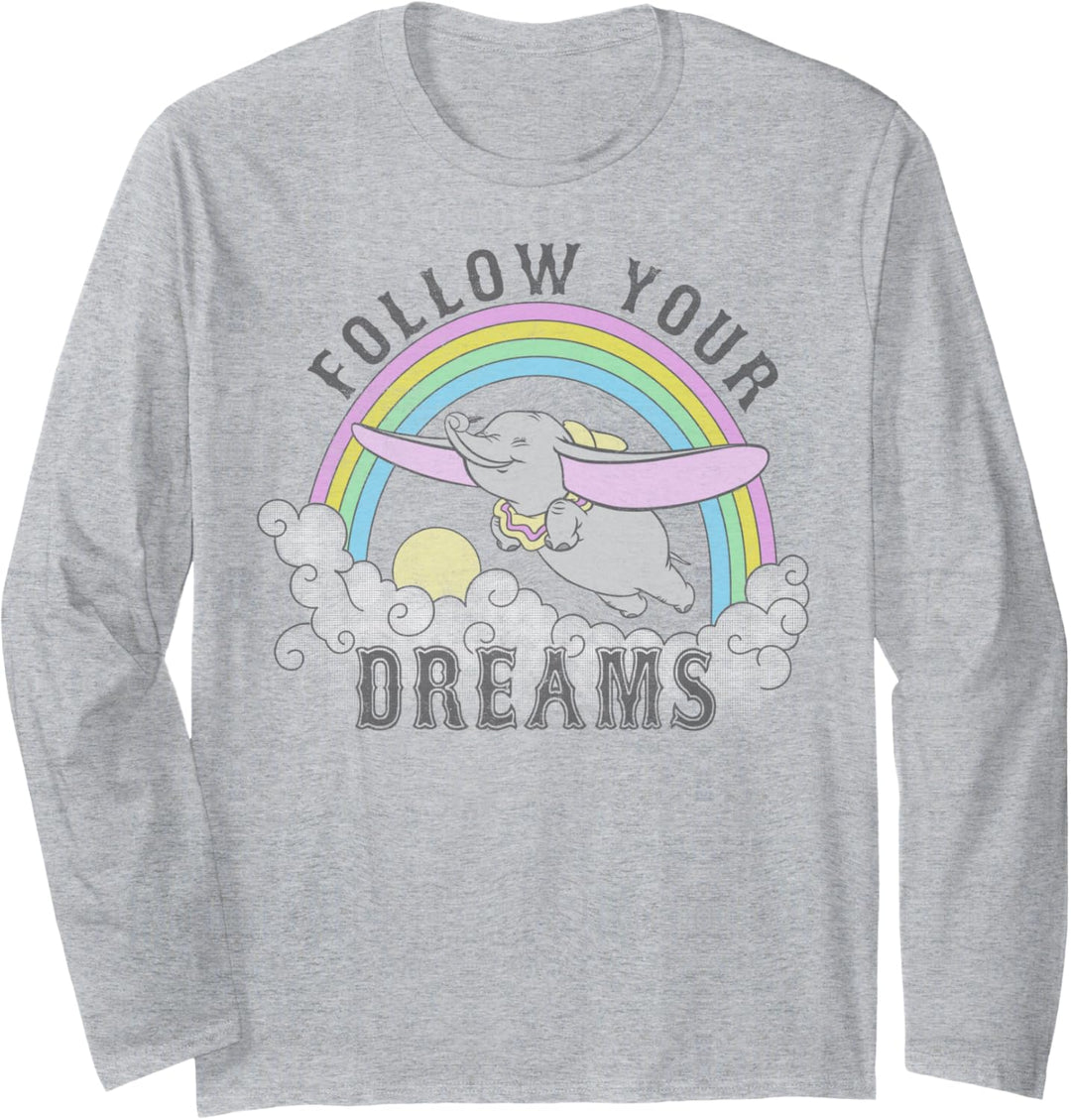 Disney Dumbo Follow Your Dreams Langarmshirt