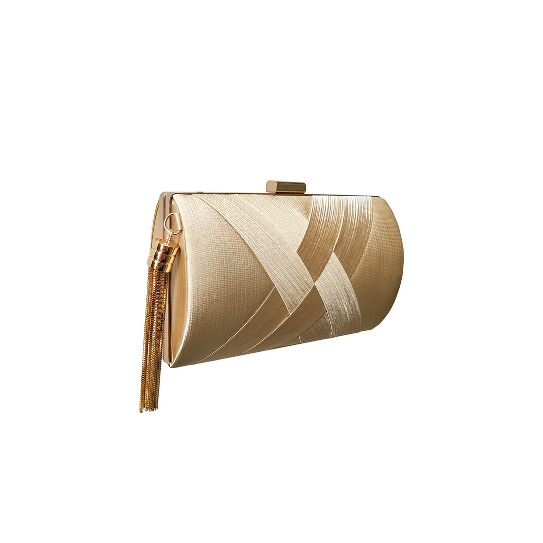 CORIOS Damen Clutch Tasche Abendtasche Fransen Kettentasche Tasche Luxurious Klein Umhängetasche Ele