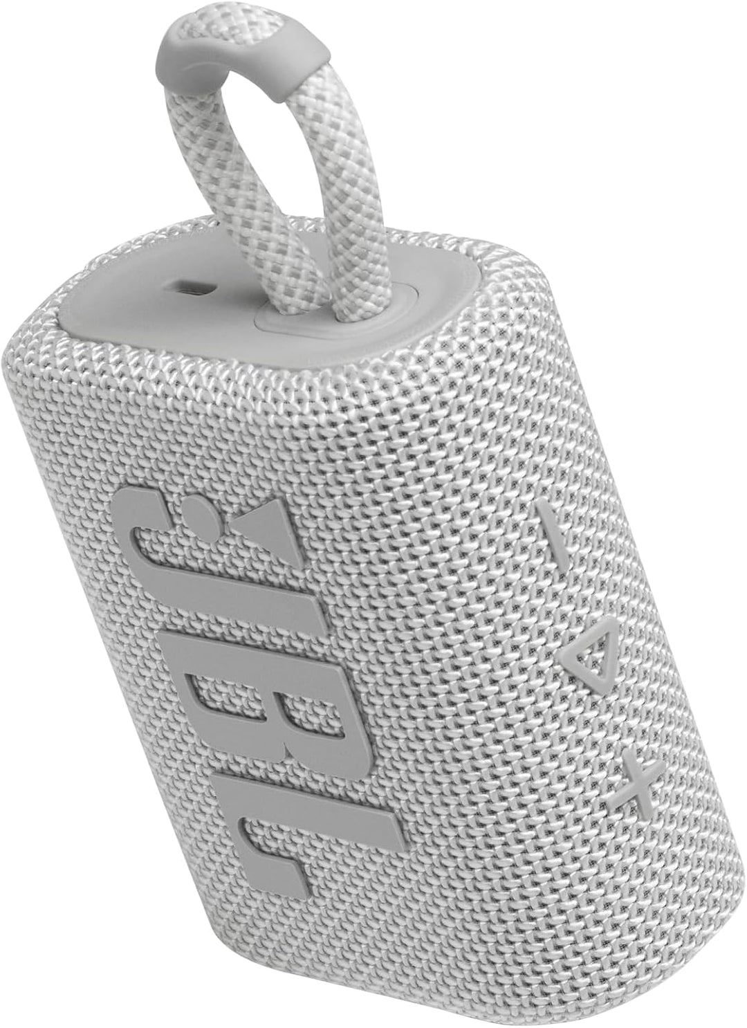 JBL GO 3 kleine Bluetooth Box in Weiss – Wasserfester, tragbarer Lautsprecher für unterwegs – Bis zu
