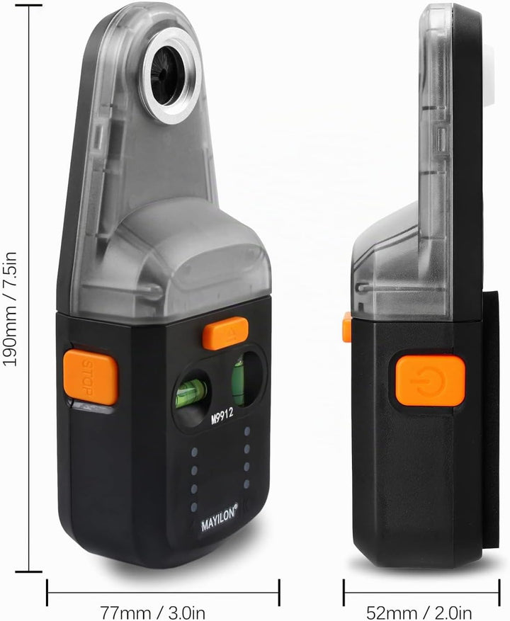 M9912 Staubabsaugung Absaughaube für Schlagbohrmaschine mit Laserebene, Elektrischer Bohrstaubsammle