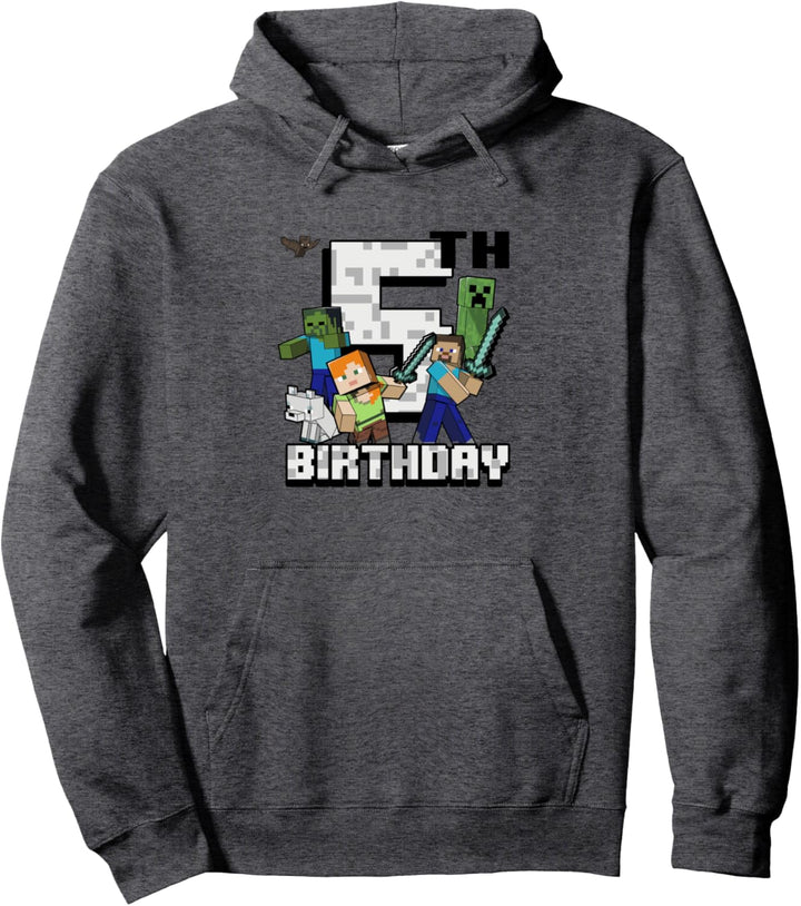 Minecraft-Gruppenfoto Alles Gute zum 5. Geburtstag Pullover Hoodie