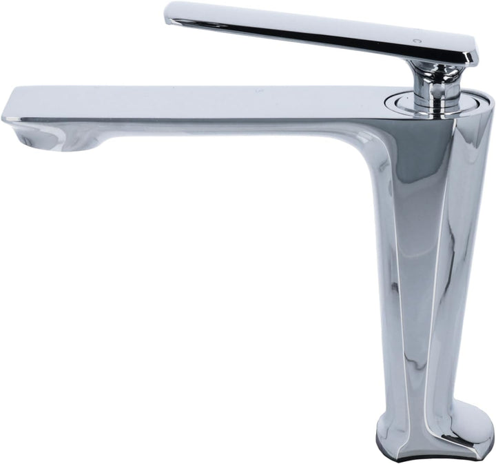 Rosenhahn &amp; Söhne Vilm M Design Badarmatur Wasserhahn Badezimmer - Armatur Bad [Chrom] - Heiss + Kal