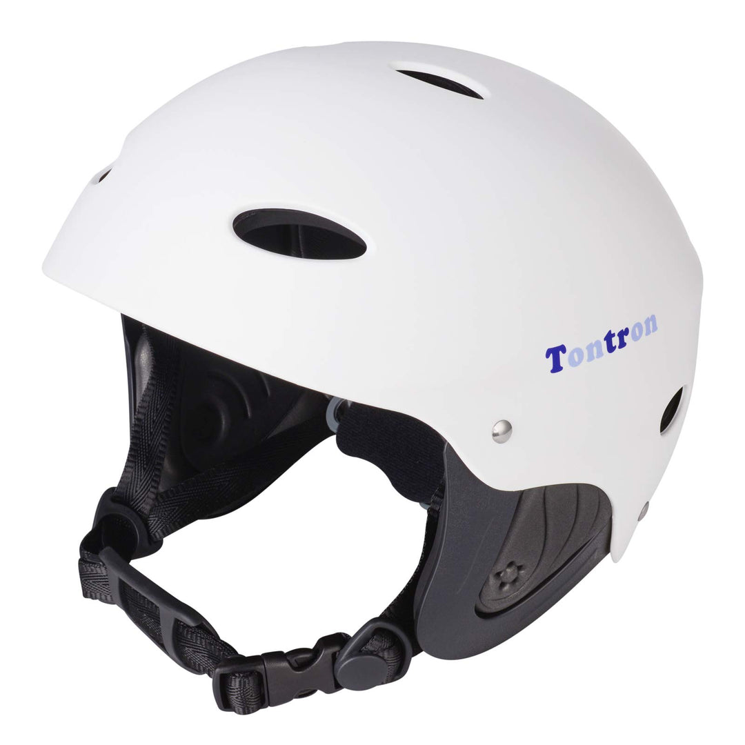 Tontron Wakeboard Kajak Kitesurf Wassersport Helm Weiss L