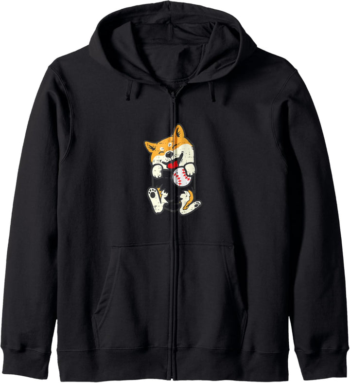 Pocket Shiba Inu Feet Baseball Japanese Dog Men Women Kids Kapuzenjacke