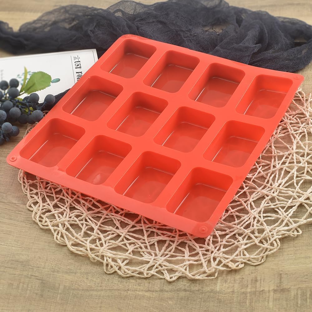 Silikon-Kastenform, antihaftbeschichtet, Mini-Brotform, 12 Mulden, Silikon-Brotbackform, für Kastenk