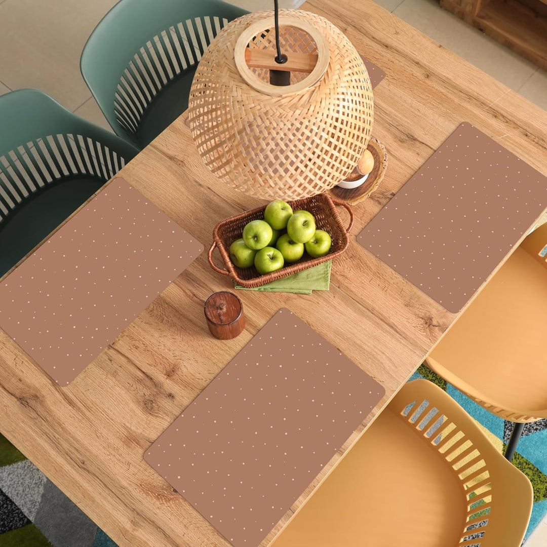 KitchenYeah© Platzsets Abwaschbar 6-Teilig 45x30 cm Tischsets Platzdeckchen Platzset Unterlage Tisch