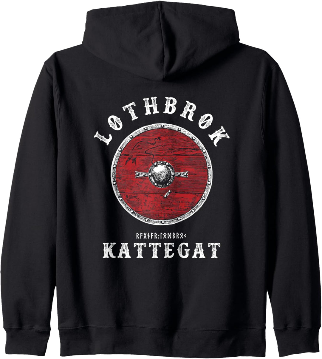 Ragnar Lothbrok - Kattegat Wikinger Schild Kapuzenjacke