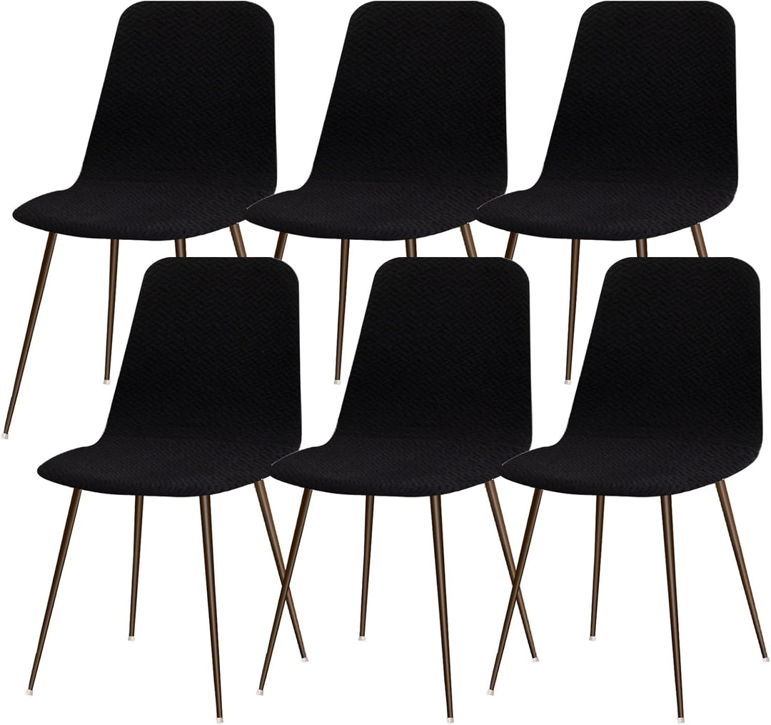 Lydevo Stuhlhussen 6er Esszimmer Strech Stuhlhussen für Esszimmerstühle Universal Waschbar Bezug Stu