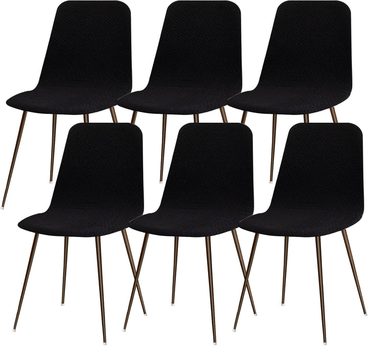 Lydevo Stuhlhussen 6er Esszimmer Strech Stuhlhussen für Esszimmerstühle Universal Waschbar Bezug Stu
