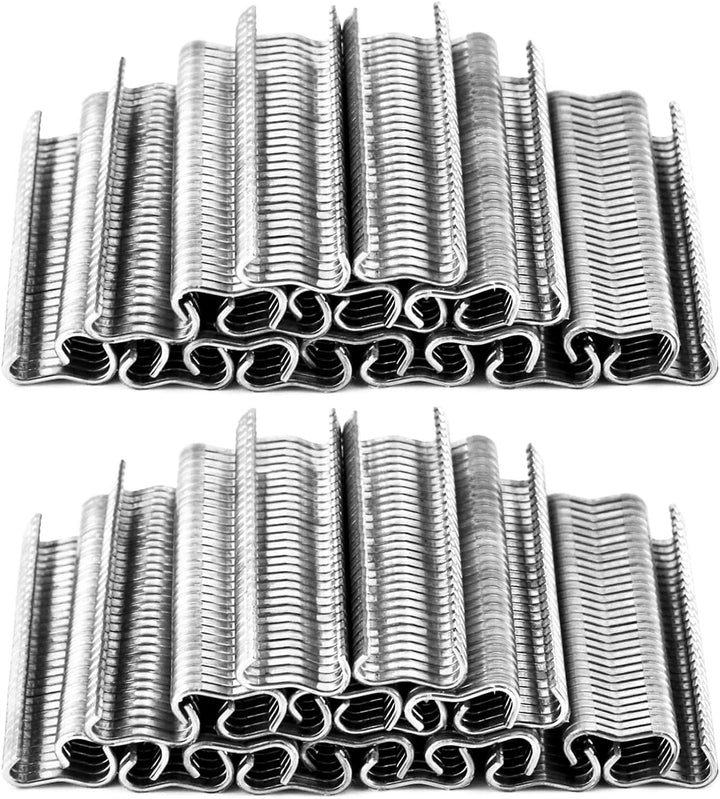 QWORK® 2400 Stück Zange Clips, Hog Ring, Hühnergeflecht, Käfigdraht, Lötverbindung, Schweissen, Repa