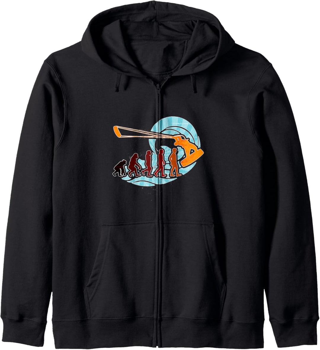 Kite Brandungssurfen Evolution Geschenk T Shirt Kapuzenjacke