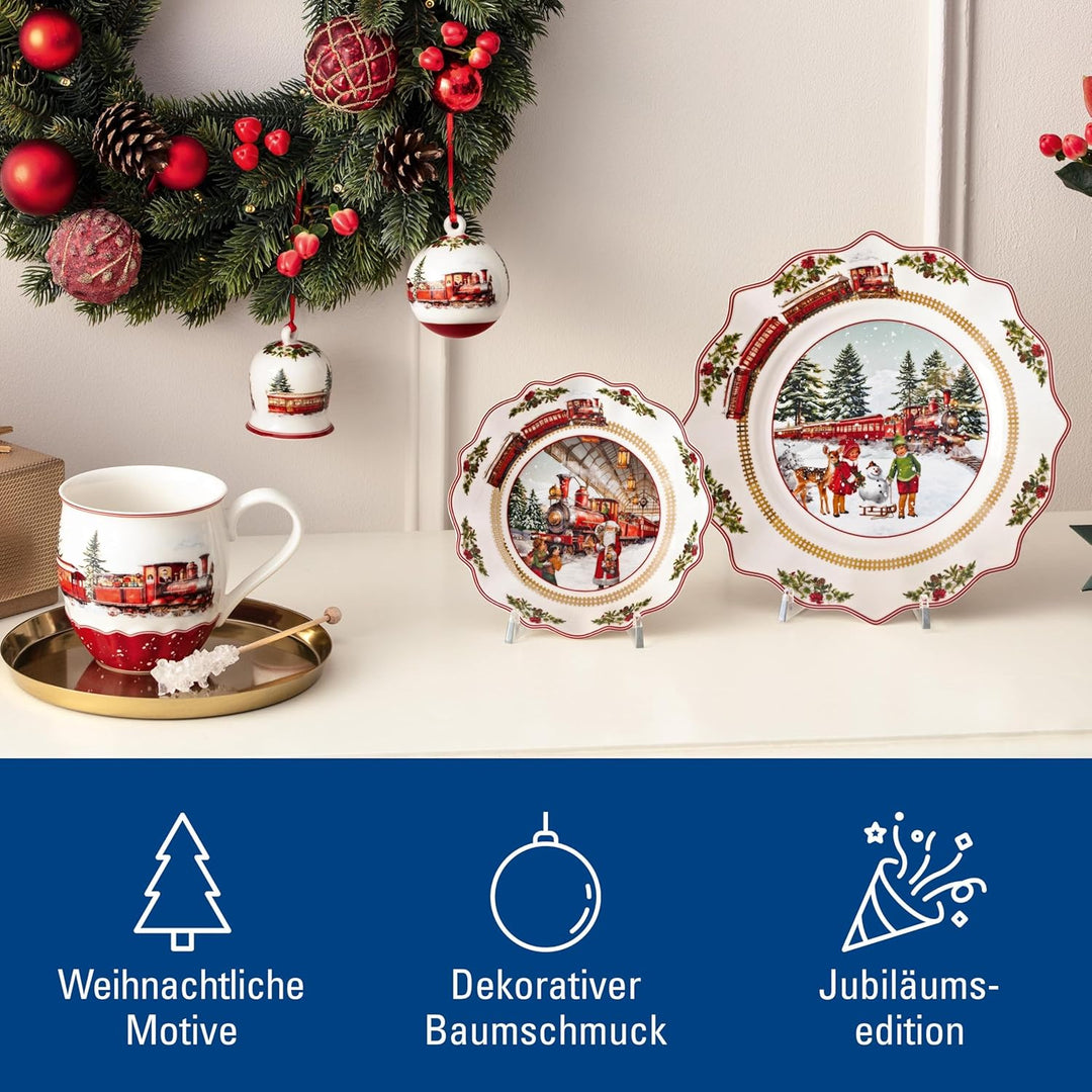Villeroy & Boch - Annual Christmas Edition Jahres-Glocke 2025 Bunt, Glocke Weihnachten, Baumschmuck,