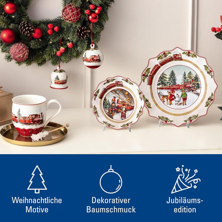Villeroy & Boch - Annual Christmas Edition Jahres-Glocke 2025 Bunt, Glocke Weihnachten, Baumschmuck,