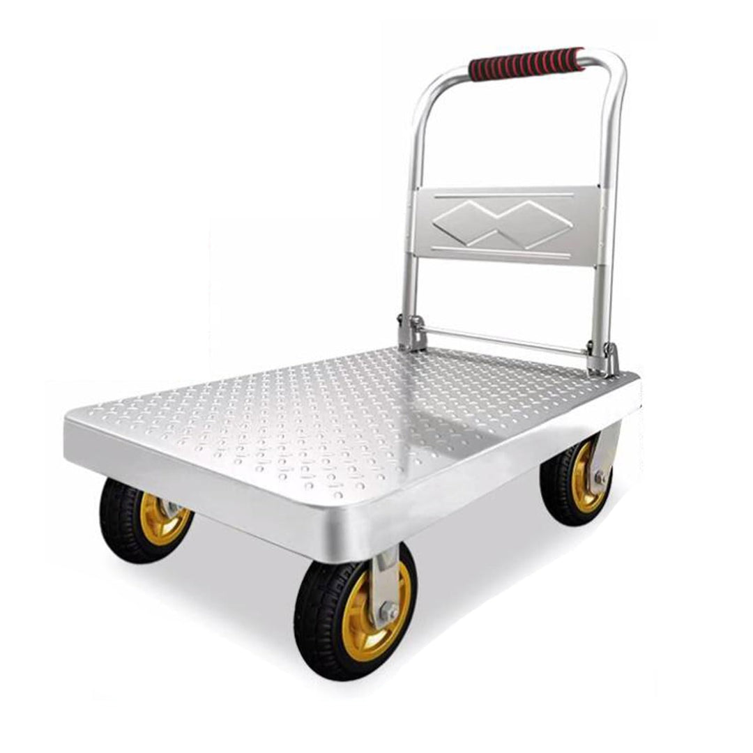 Klappbarer Plattformwagen,Push Cart mit 360°Drehrädern,Garage Lager bewegliches Plattform-Handwagen,