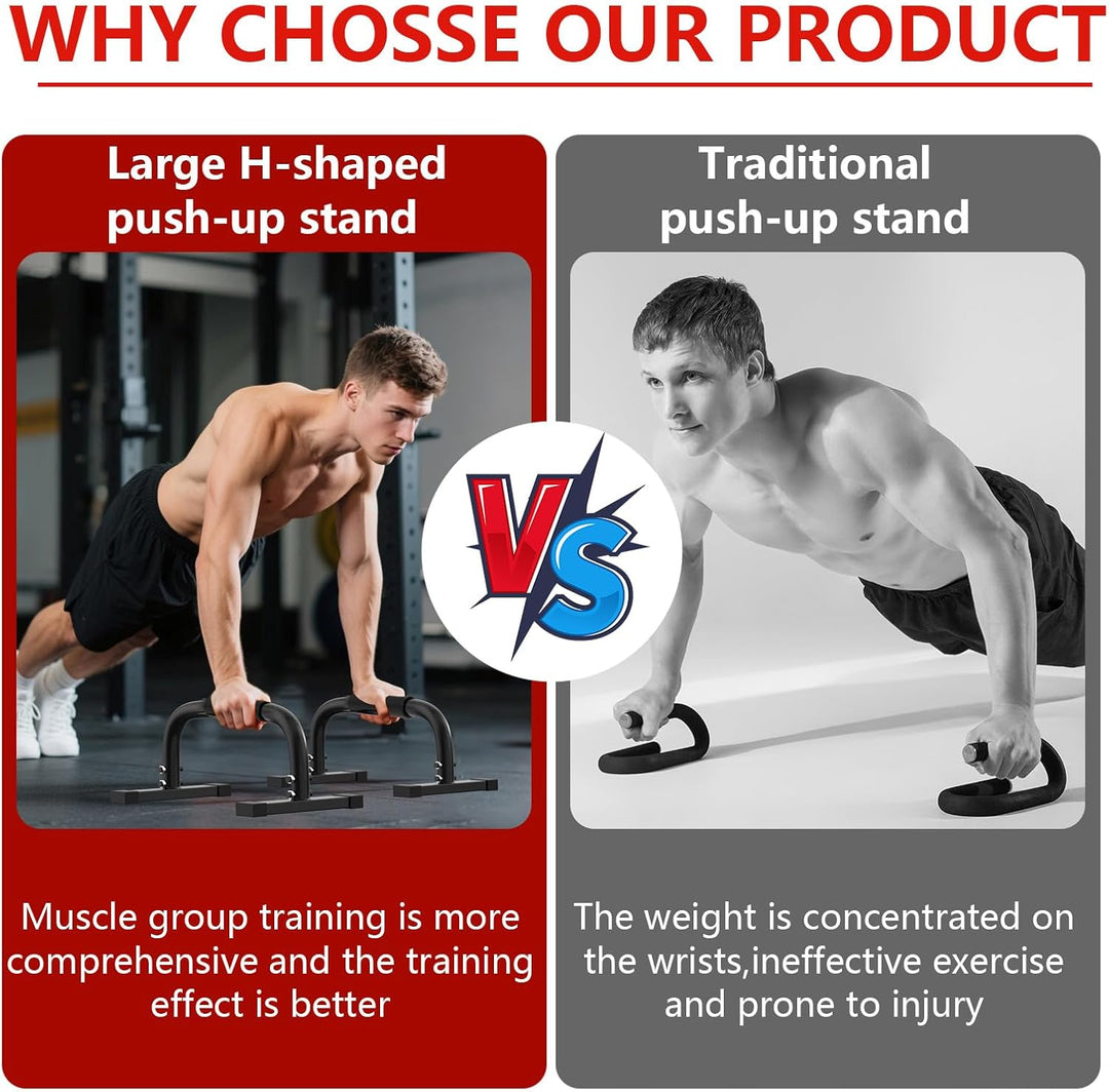 Parallettes Bars, Parallettes Liegestützgriffe Calisthenics, 300Kg/661lbs Push Up Stand Bars Equipme