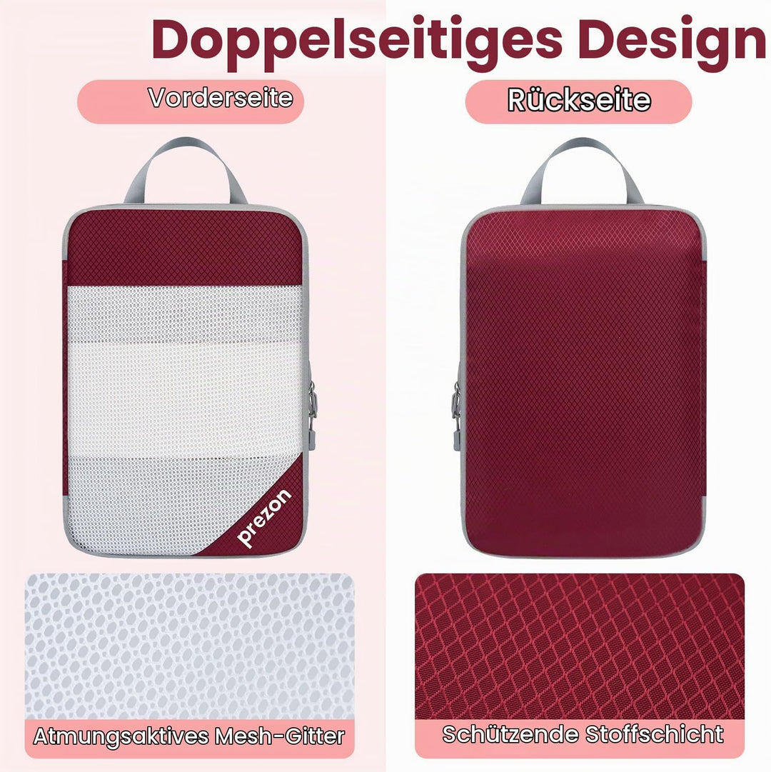 6 Set Kompressions-Packwürfel, Durchsichtiges Design, Platzsparend, Leicht, Massgeschneidertes Katio