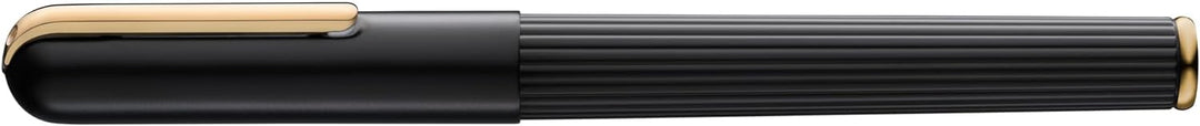LAMY imporium Tintenroller 360 - Rollpen mit einem Gehäuse in mattschwarzer PVD Veredelung und polie