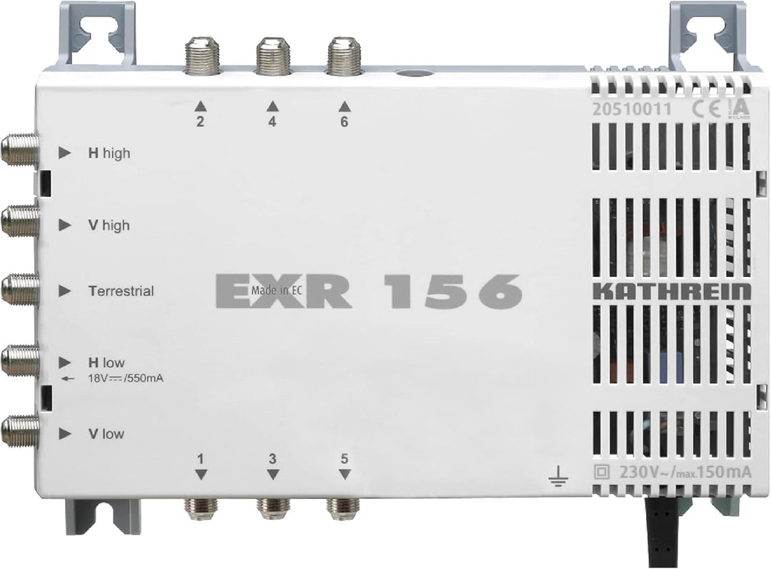 Kathrein CAS 80 Sat-Antenne Rotbraun (ro) multifeedfähig - 6 Teilnehmer 6 Teilnehmer Rotbraun, 6 Tei
