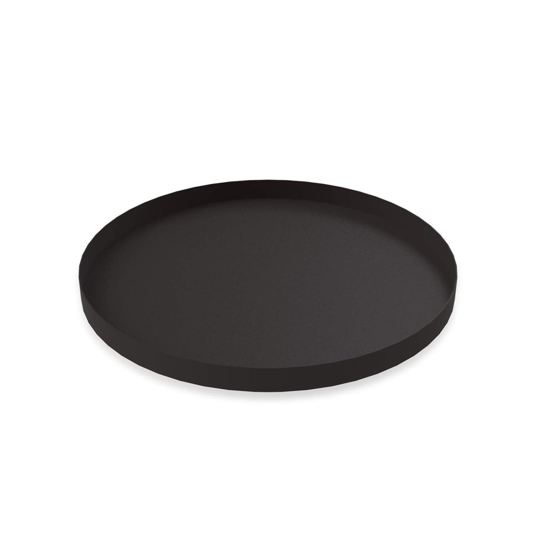 Cooee Design Tablett Circle aus Edelstahl in der Farbe Schwarz, Masse: 40cm x 40cm x 2cm, HI-011-BK
