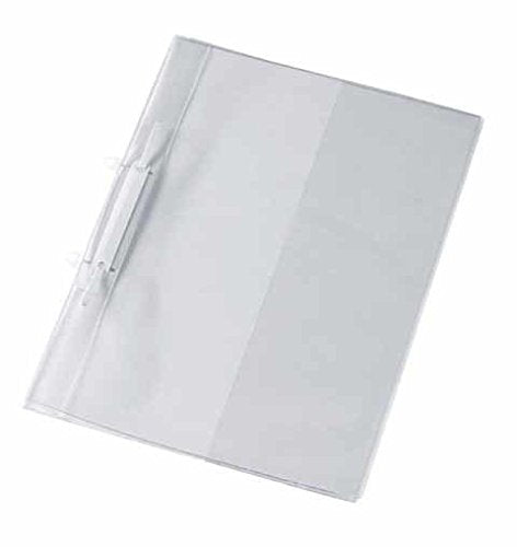 VELOFLEX 4744000 - Doppelfalz-Angebotshefter, glasklare PVC-Folie, ausschiebbare Abheftvorrichtung,
