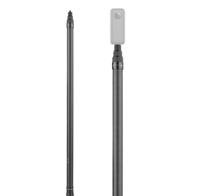 Camnoon 3 Meter / 9.8ft Kohlefaser Selfie Stick Einstellbare Verlängerungsstange mit 1/4 Zoll Schrau