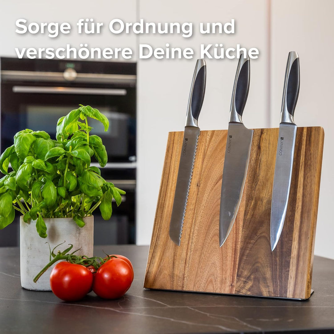 Coninx Magnet Messerblock ohne Messer 27.5x27.5CM | Messerhalter magnetisch zur sicheren, sauberen u